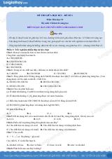 Đề thi giữa kì 1 Hóa 12 Chân trời sáng tạo - Đề số 1